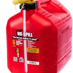 No-Spill NSP-1460, 5 Gallon Gas Can for Fuel with View Stripe,Red