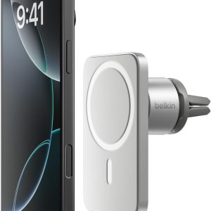 Belkin MagSafe Vent Mount Pro MagSafe iPhone Mount For Car - Silver