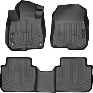 WeatherTech Custom Fit FloorLiners for Honda CR-V, CR-V Hybrid - 1st & 2nd Row (441110-1-2), Black