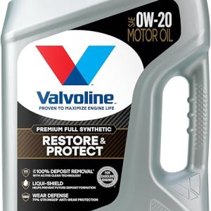 Valvoline Restore & Protect Full Synthetic 0W-20 Motor Oil 5 Quart